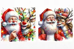 Christmas, Santa, Reindeer, JPG, Junk journal, Product Image 2