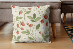 Cute Strawberry Seamless Pattern Bundle, Cottagecore Gingham Product Image 7