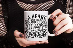 A Heart Full Of Gratitude Svg, Christian Thanksgiving Svg. Product Image 8