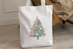 Whimsical Candy Land Christmas Tree Watercolor Clipart Product Image 4