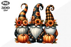 Halloween Gnomes Sublimation - Clipart PNG Design Product Image 1