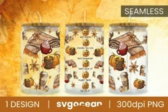 Autumn Libbey Wrap PNG | PNG | 16 Oz Libbey Glass Product Image 1