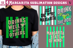 4 Summer Sublimation Clipart | Margarita PNG Product Image 1