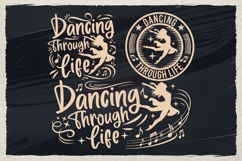Dancing through life svg | dancing svg | life of a showgirl Product Image 1