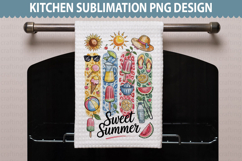 Summer Kitchen Towel Design - Summer Sublimation PNG Product Image 1