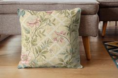 Honey Beige Toile Digital Paper Pack, Vintage Floral Toile Product Image 7