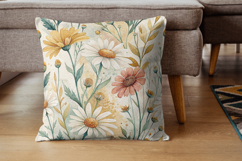 Seamless Folk Floral Pattern Digital Paper, Scandinavian Product Image 7