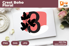 Crest Boho Floral Monogram Product Image 1