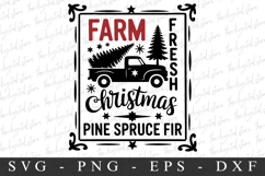 Farm Fresh Cristmas Svg | Christmas svg Product Image 1