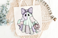 Pastel Halloween Ghost Png, Cute Girly Spooky Png, Fall Png. Product Image 7