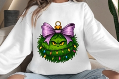 Green Christmas decoration png design for T-shirts Product Image 4
