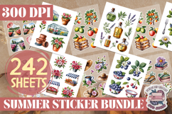 Summer sticker Sheet Bundle 242 Sheets Flowers Summer Beach Product Image 5