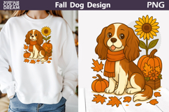 Fall Dogs Clipart | Autumn Puppy Sublimation Bundle Product Image 9