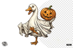 Halloween Ghost Goose PNG Product Image 1