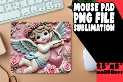 SWEET DESK PAD PLAYFUL PNG, 3D Cupid Product Image 1