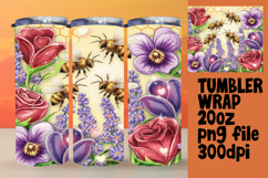 Custom 20oz Tumbler Graphics , Bee Product Image 1