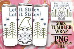 Joyful smiles 20oz tumbler wrap, Holiday Gnome Product Image 1