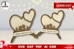 Valentines Day Photo Frame | Laser Cut | Glowforge Product Image 1