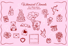 Whimsical Cupids Valentine's Day SVG Product Image 7