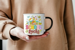 School Rocks PNG, Back to School PNG, Teacher Shirt Design Product Image 4