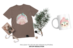 Cute Christmas Heads Clipart Product Image 6
