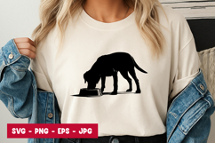 Dog Sniffing Silhouette SVG Product Image 1