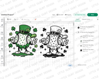 Baseball Drip St. Patrick’s Day SVG PNG, Boys St Patricks Product Image 4
