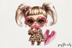 Lazy Pink Leopard girl for Clipart PNG Product Image 1