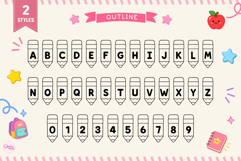 Pencil Font - Cute Back to School Font Product Image 7