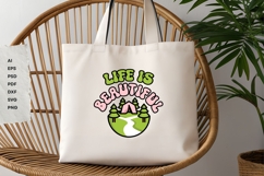 Life is Beautiful - Retro - SVG Design Vector Product Image 7