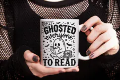 Ghosted Everyone To Read Svg, Ghost Reading Svg, Books Svg. Product Image 8