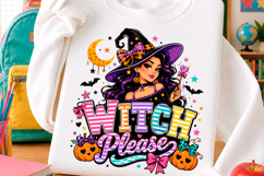 Witch Please Colorful Halloween PNG Product Image 1