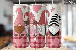 Valentine&#039;s Day Gnome Tumbler Wrap - High Quality 300 Dpi Product Image 1