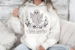 Stay Spooky PNG, Rhinestone Ghost Halloween Sublimation Product Image 7
