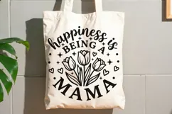Happiness Is Being A Mama Svg, Mom Life Svg, Floral Mama Svg Product Image 8