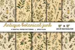 Antique Botanical Junk Journal JPG Product Image 1