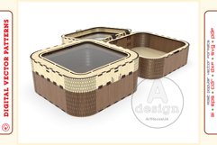 Box Organizer v27 - laser cut file - Glowforge ready SVG Product Image 7