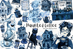 Haunted Coffee Club Clipart Product Image 1