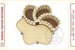 Box Organizer v18 - laser cut file - Glowforge ready SVG Product Image 7