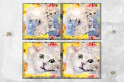 Watercolor Cats designs | Mug Sublimation design bundle, JPG Product Image 7
