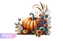 Halloween Pumpkins Sublimation - Clipart PNG Design Product Image 1