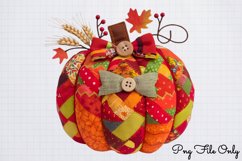 Halloween Autumn Plaid Clipart PNG Product Image 1