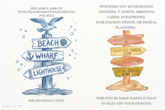 Coastal Adventure Signs PNG illustrations Product Image 2