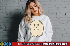 Cute Ghost Clipart, Cute Ghost Clipart Sublimation Product Image 3