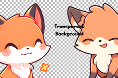 Cute Fox 62 Cliparts Collection Product Image 7