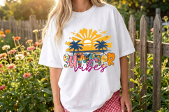 Summer Vibes PNG sublimation |Beach &amp; Summer PNG T-Shirt Product Image 8