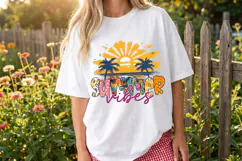 Summer Vibes PNG sublimation |Beach & Summer PNG T-Shirt Product Image 8