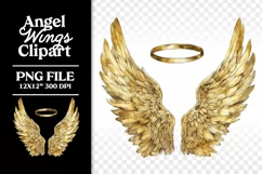 In Memory of Memorial Angel Wings Clipart PNG Product Image 8