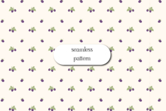 Blackberry Seamless Pattern | Cute Berry Digital Paper Product Image 1