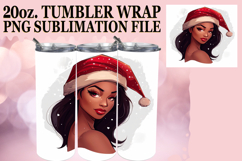 Radiant Adventures 20oz tumbler wrap, Xmas Girl Product Image 1